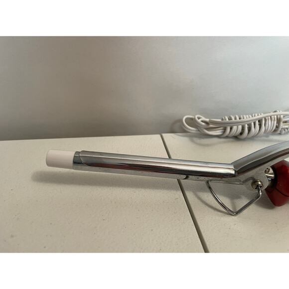 Vidal Sassoon 1/2 curling iron plug red VSC 02A tight curls bangs vintage 90s - Picture 5 of 6